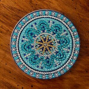 Bejeweled Flower Coaster